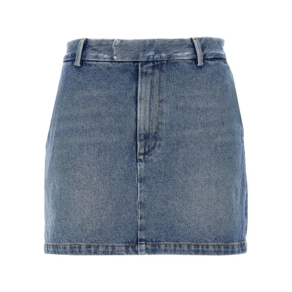 Armarium Blue Cotton Long Women's Skirt